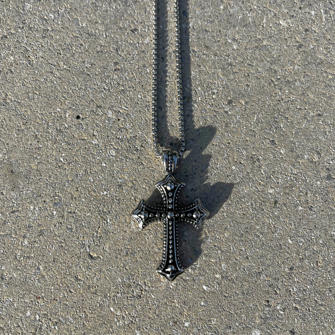 Eclipse Crucifix Necklace