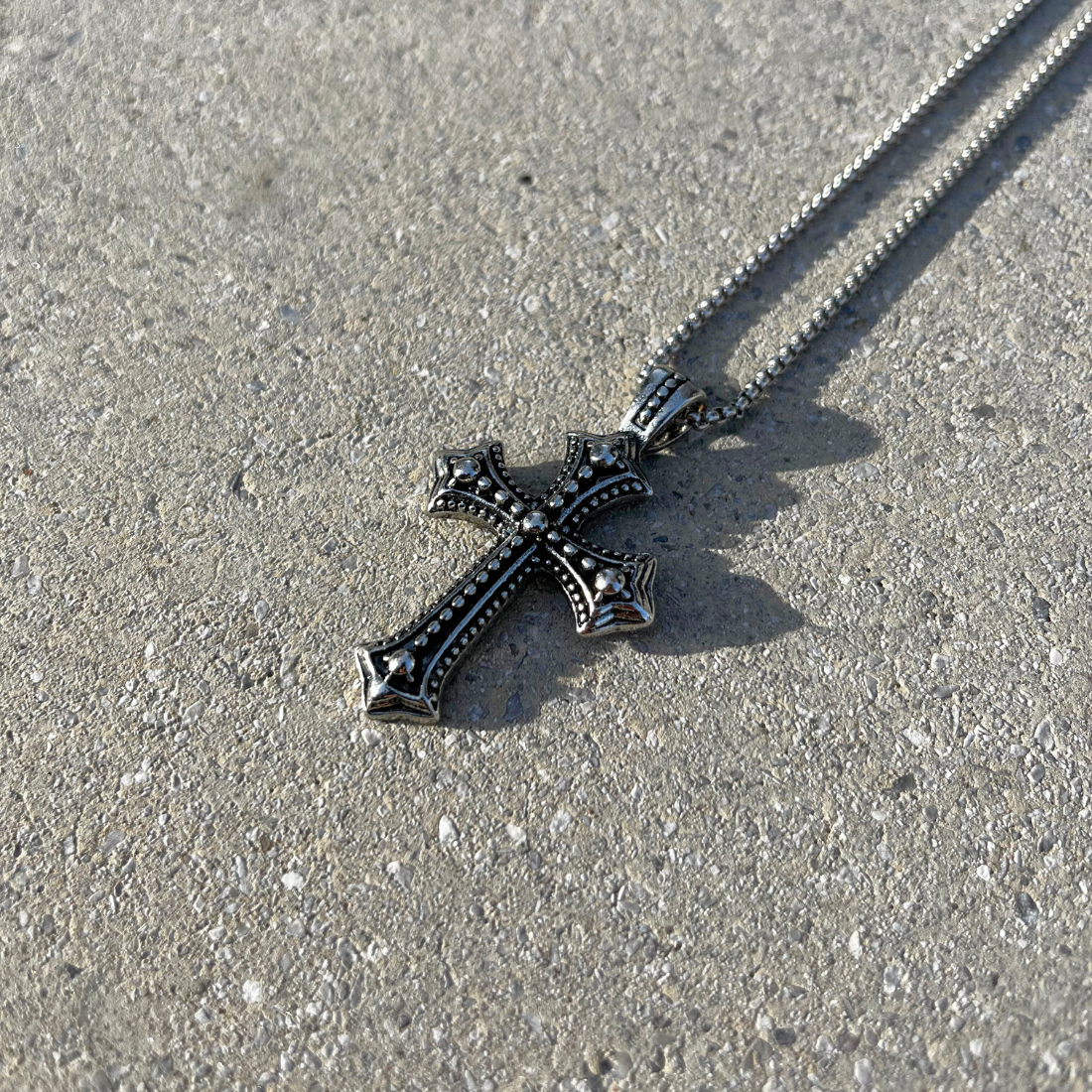 Eclipse Crucifix Necklace