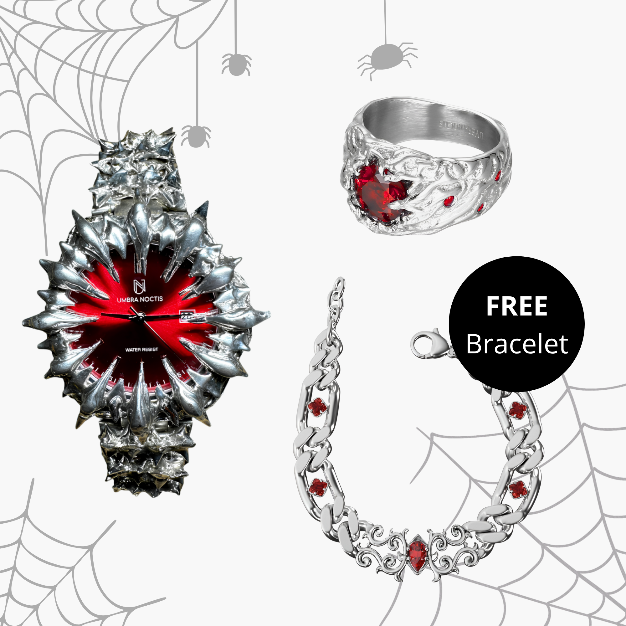 Bloodstone Bundle – Watch + Ring + FREE Bracelet