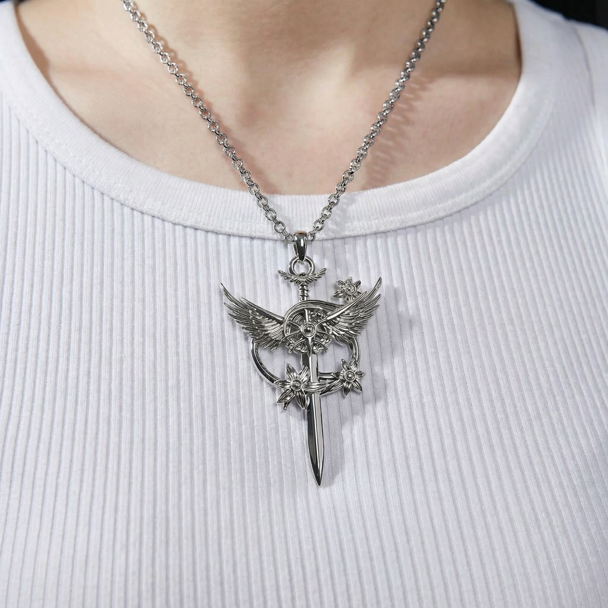 Celestia Gothic Necklace | Stainless Steel | Umbra Noctis Celestia Gothic Necklace | Stainless Steel | Umbra Noctis