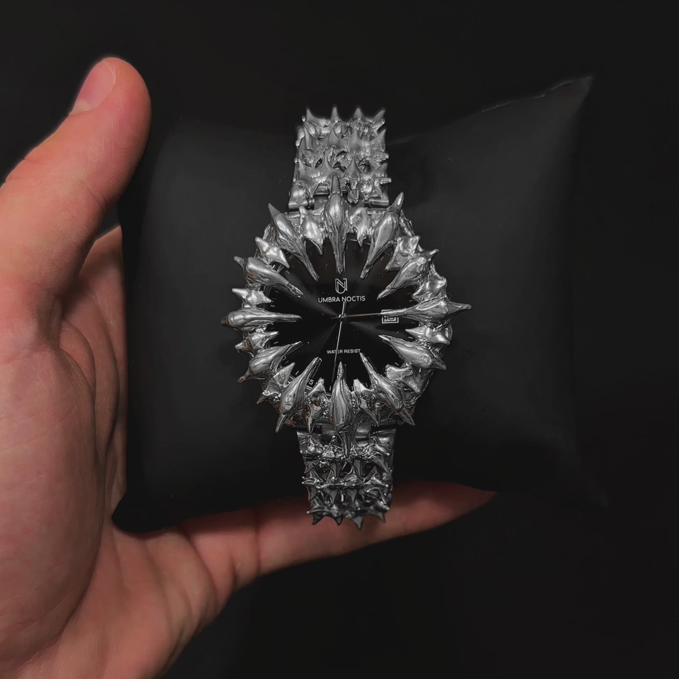 Shadow King Gothic Watch | Stainless Steel | Handmade | Umbra Noctis